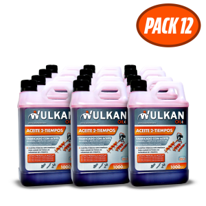 Aceite 2 tiempos WULKAN 1000cc Pack de 12