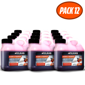Aceite 2 tiempos WULKAN 500cc Pack de 12